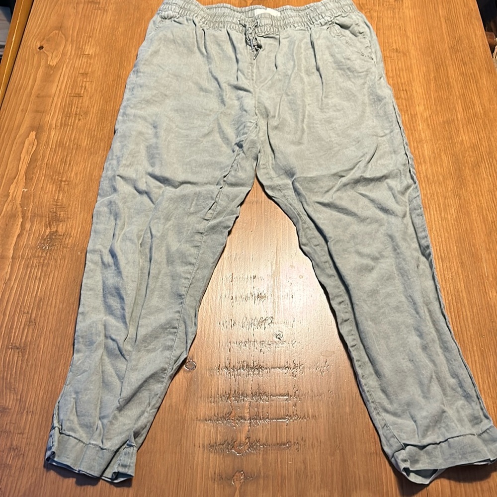 Linen Pants elastic waist H&M size 10